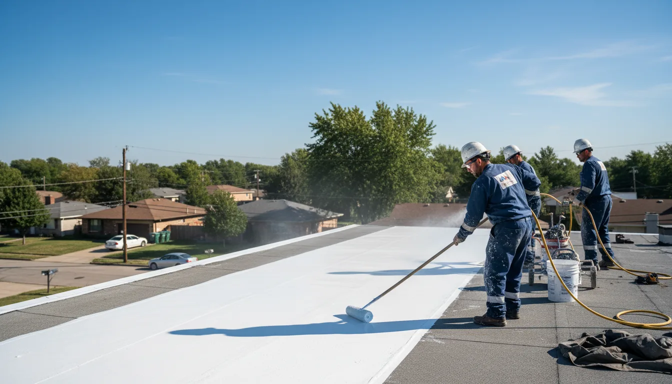Commercial roof coating in Minden, TX near me